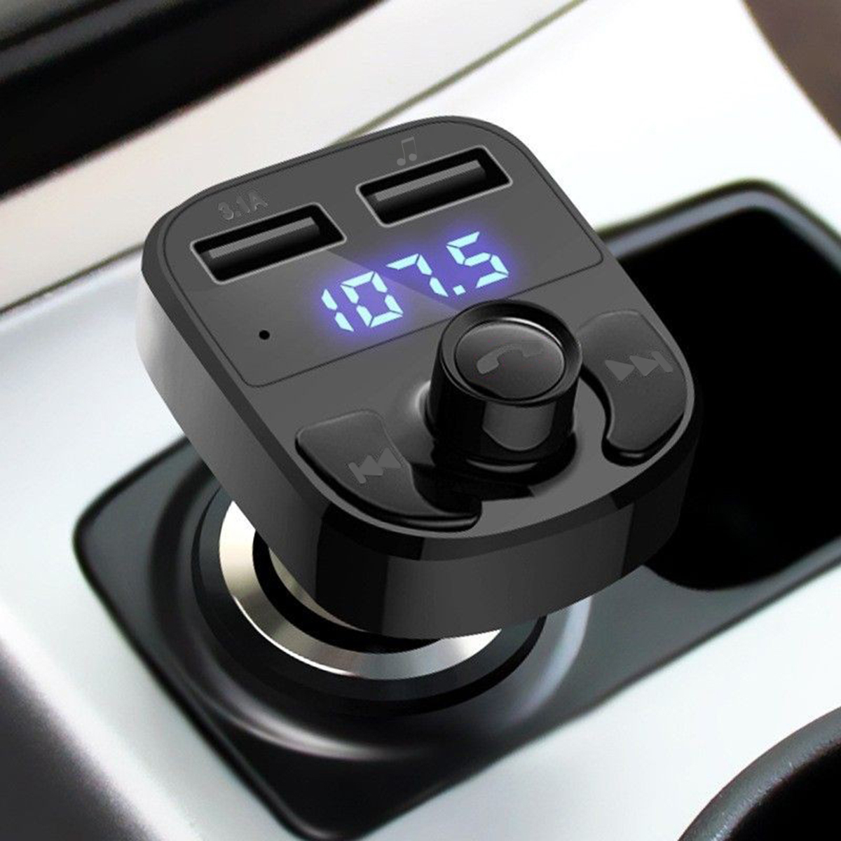 Phone Accessories You Need - Pengisi Daya Mobil Transmitter FM Bluetooth