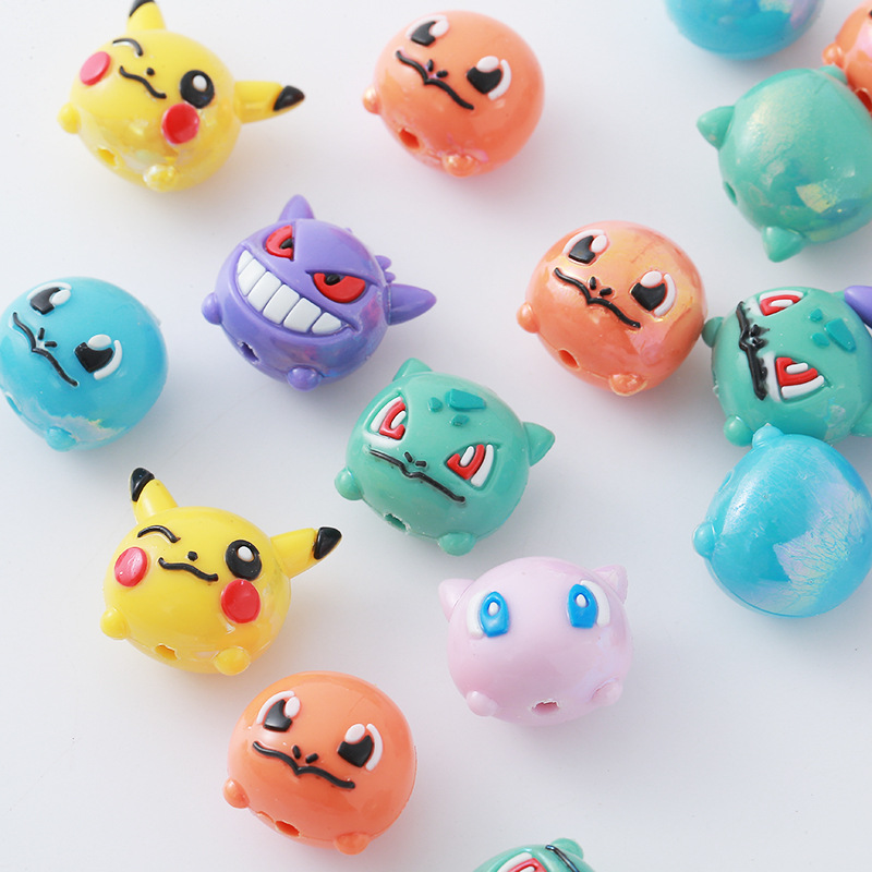 Phone Accessories Doll - 12 Buah Manik Pokémon DIY Tali