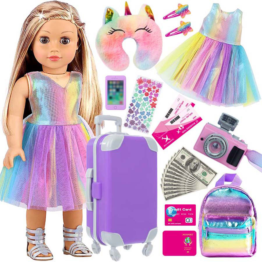 Phone Accessories Doll - Pakaian dan Aksesoris Boneka 18 inci,