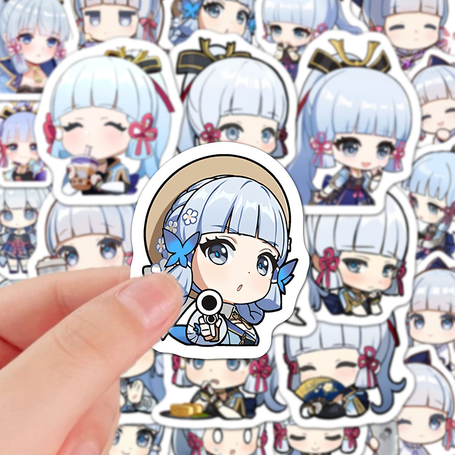 Phone Accessories In China - Kamisato Ayaka 60Pcs Stiker Anime Genshin