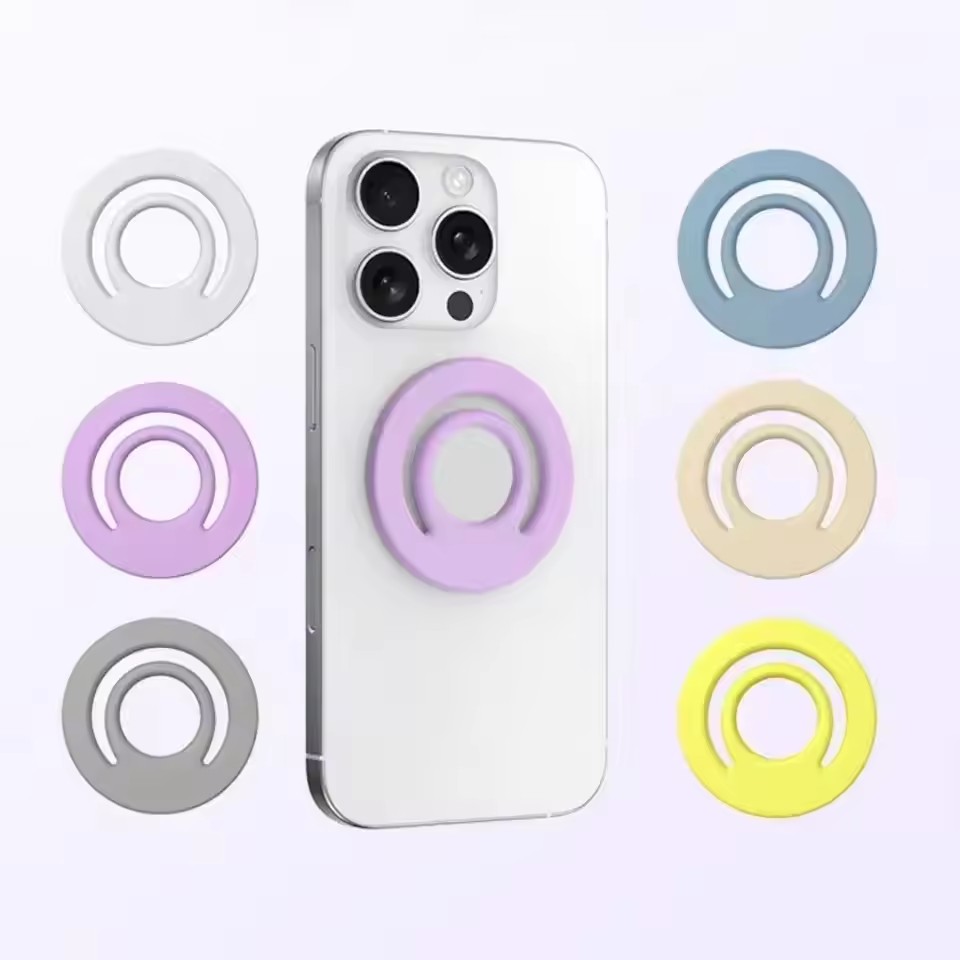 Phone Accessories Crochet - Penyangga Ponsel Magnetik Silikon dengan Cincin