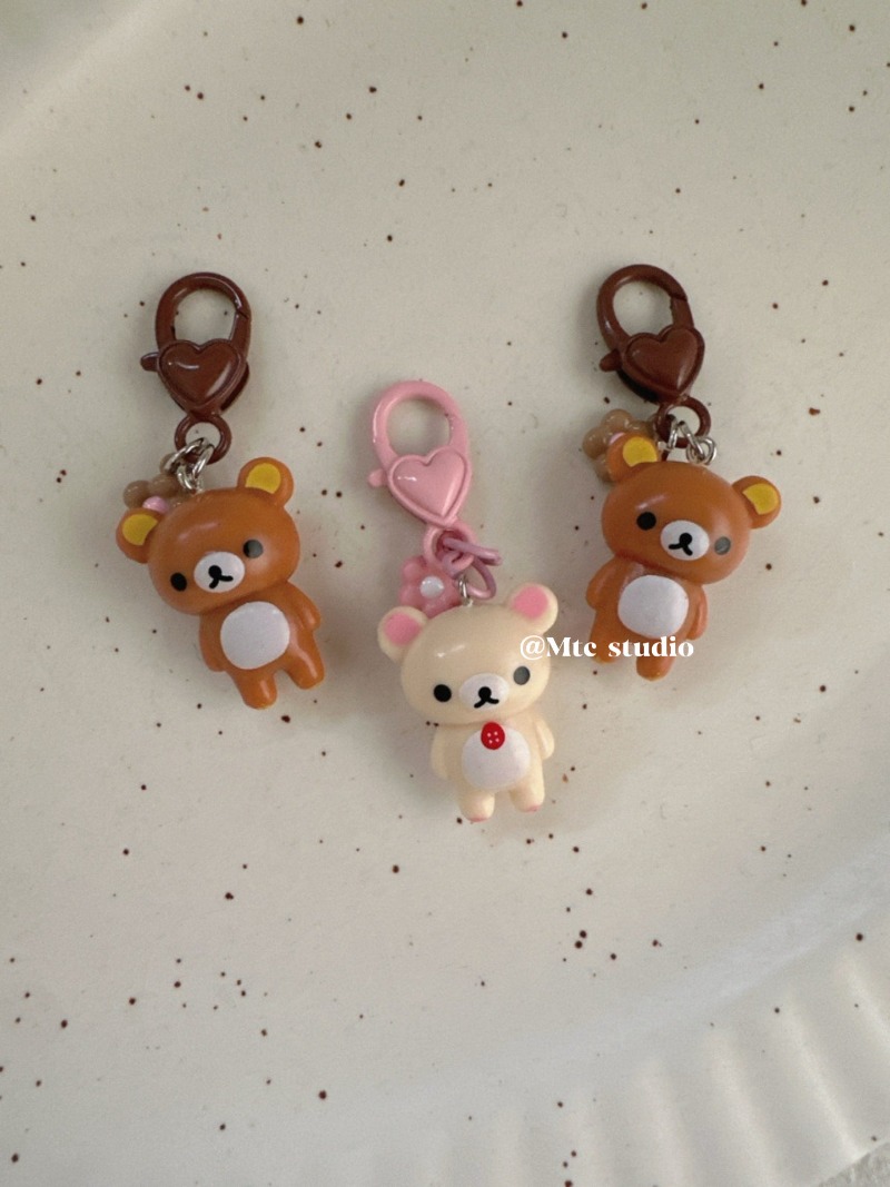 Phone Accessories Doll - Gantungan Kunci Boneka Beruang Rilakkuma Lucu,