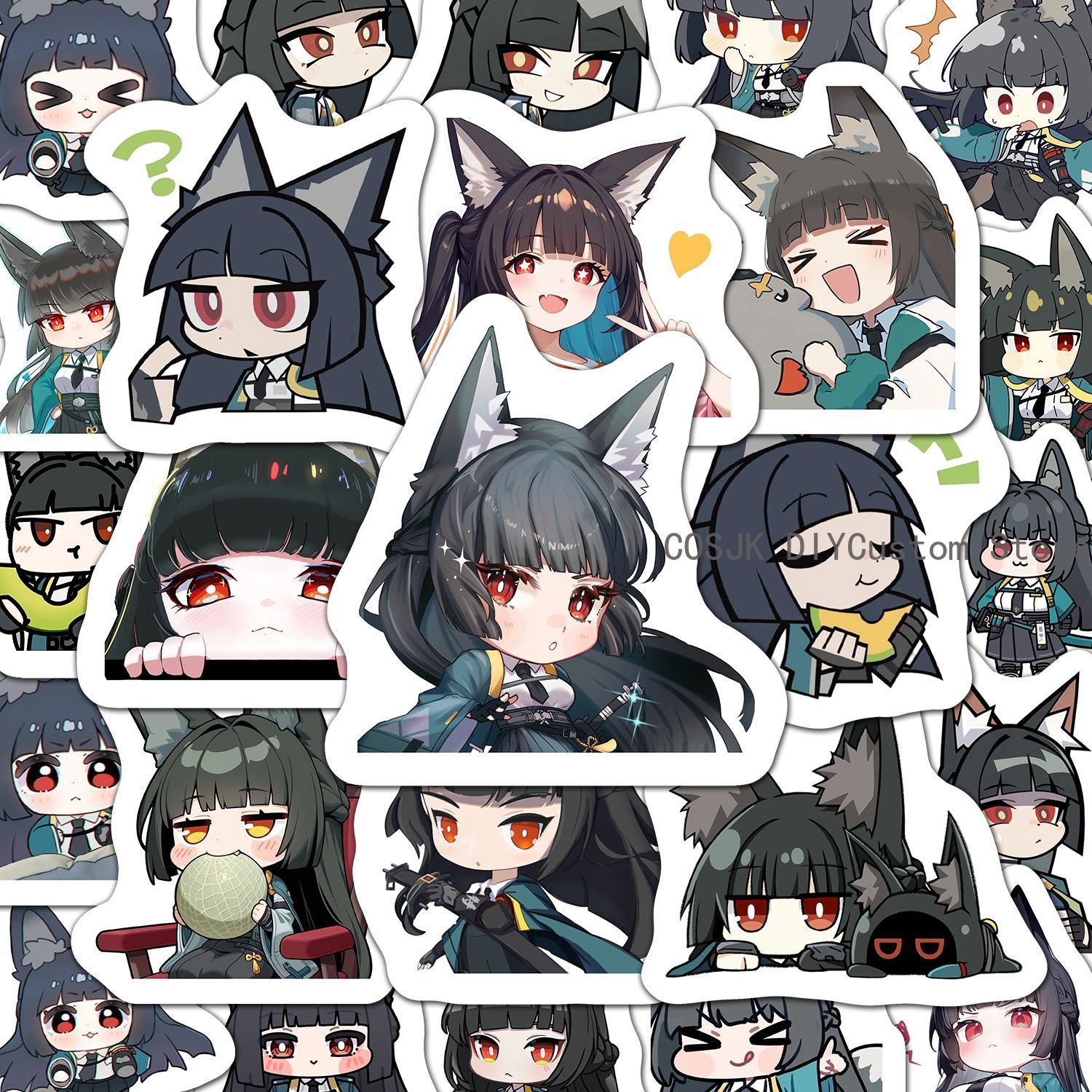Phone Accessories In China - 60 Buah Stiker Anime Versi Q