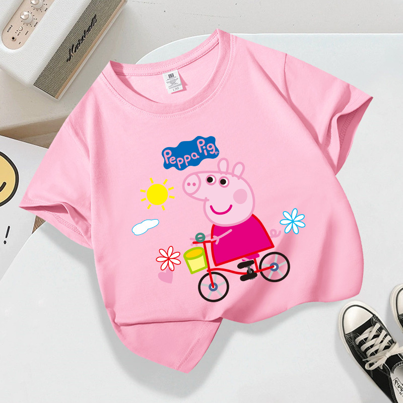 Phone Accessories On Top - Kaus Seri Peppas Pig Pakaian Kasual