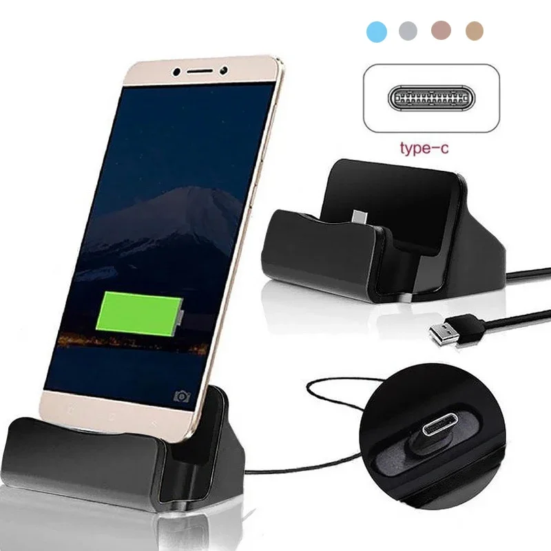 Phone Accessories Charger - Dock Charger USB Tipe C Penyangga