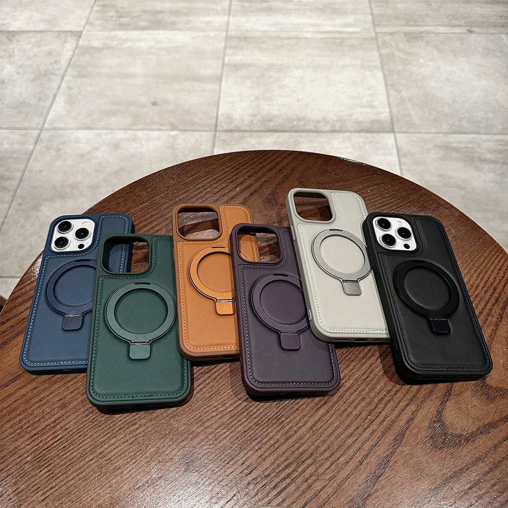 Phone Accessories Charger - Casing Kulit PU Magnetik untuk Apple