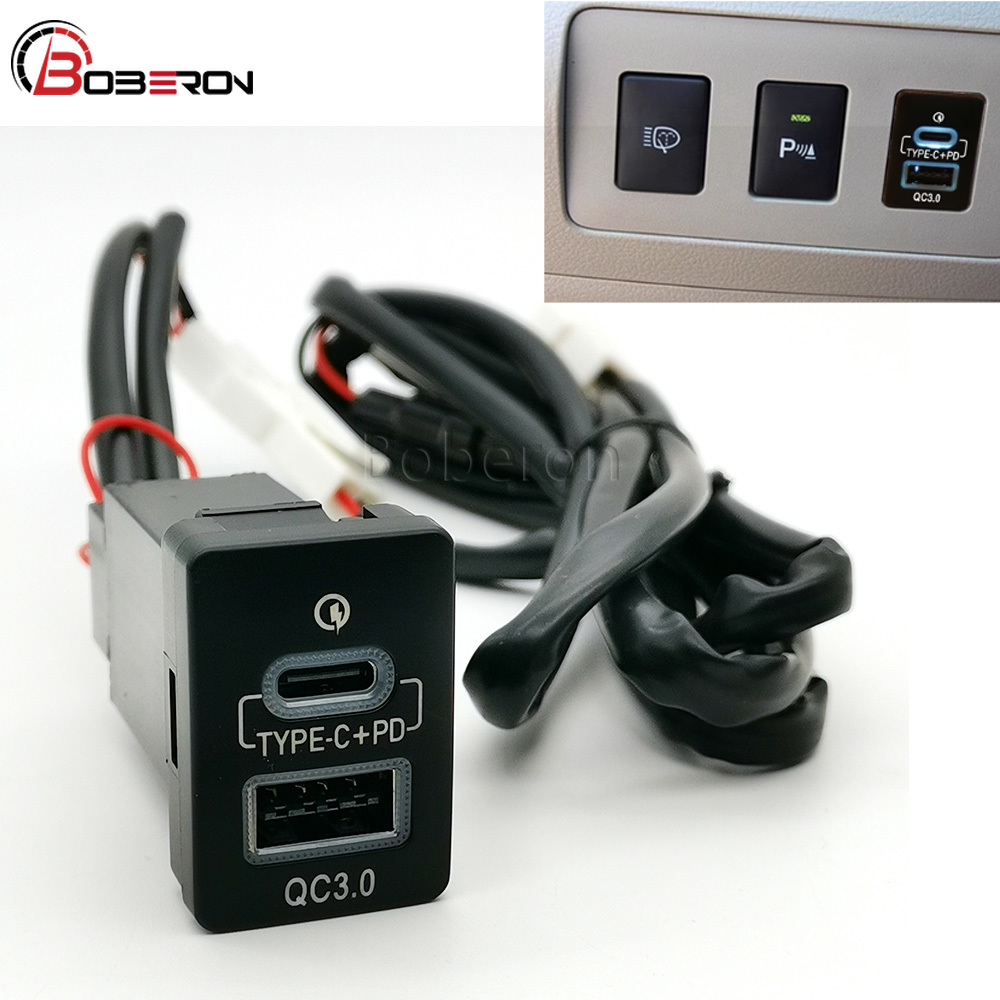 Phone Accessories Charger - Pengisi Daya Mobil USB QC3.0 LED