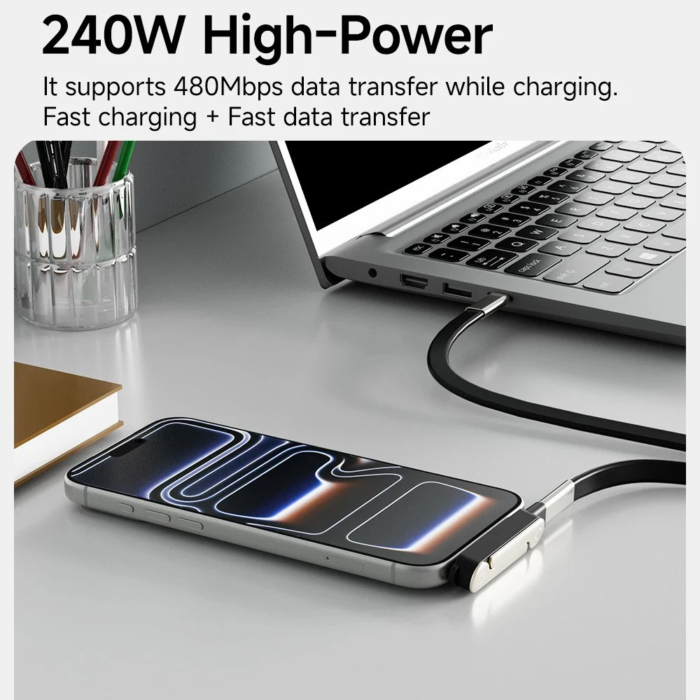 Kabel Charger USB Type C Flat  - Phone Accessories Charger ulasan dan harga