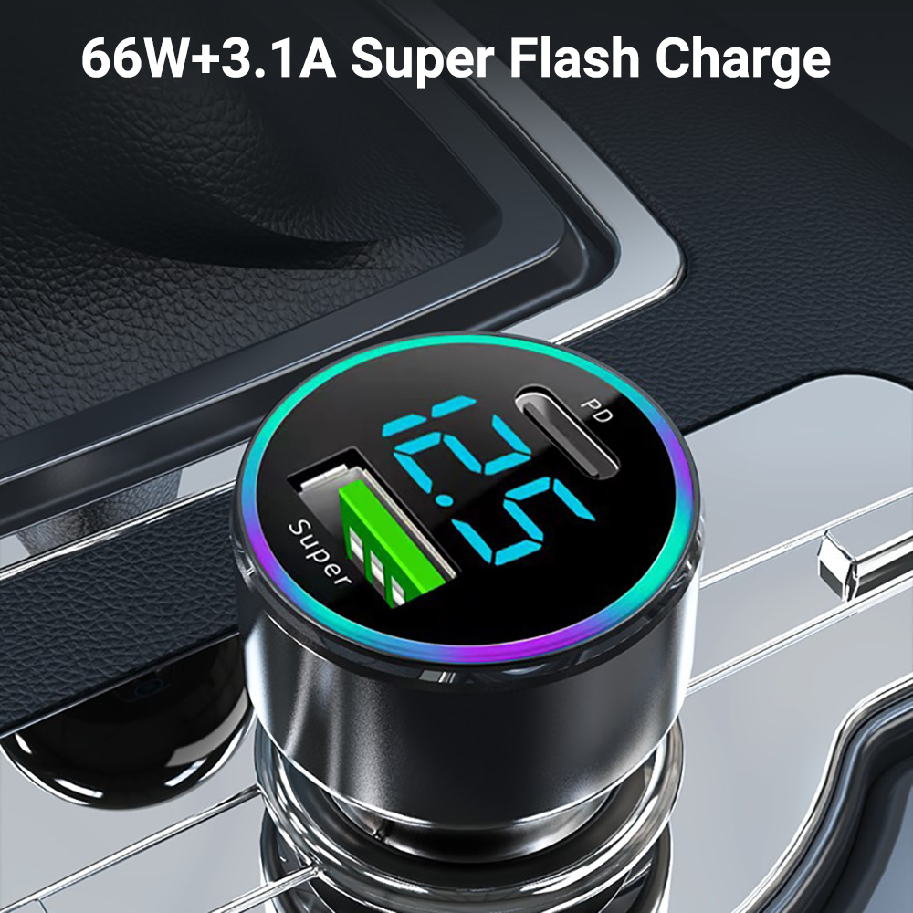 Pengisi Daya Mobil 66W PD QC3. - Phone Accessories You Need ulasan dan harga
