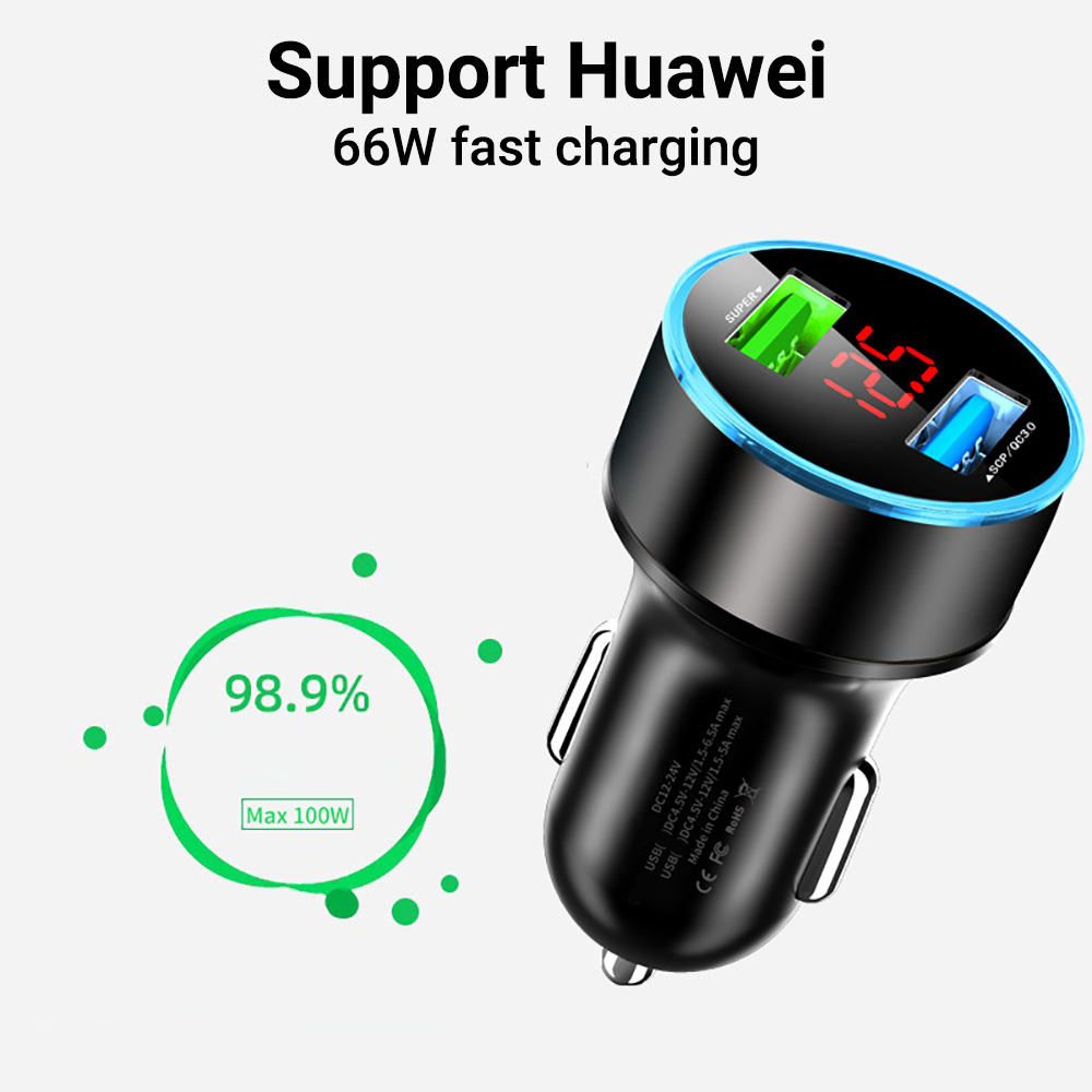 Pengisi Daya Mobil 66W PD QC3. - Phone Accessories You Need ulasan dan harga