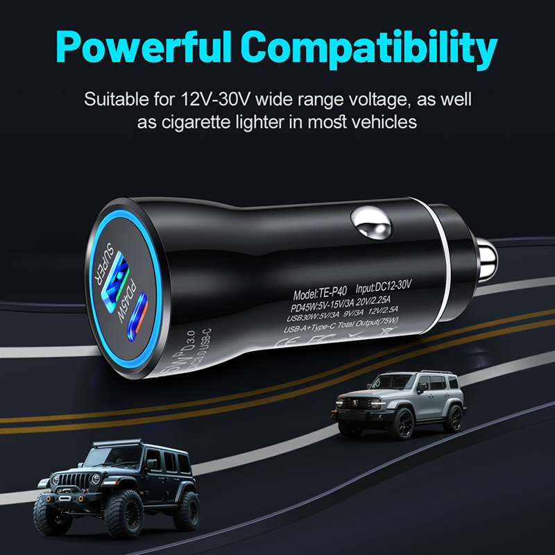 Pengisi Daya Mobil USB C 45W D - Phone Accessories Charger ulasan dan harga