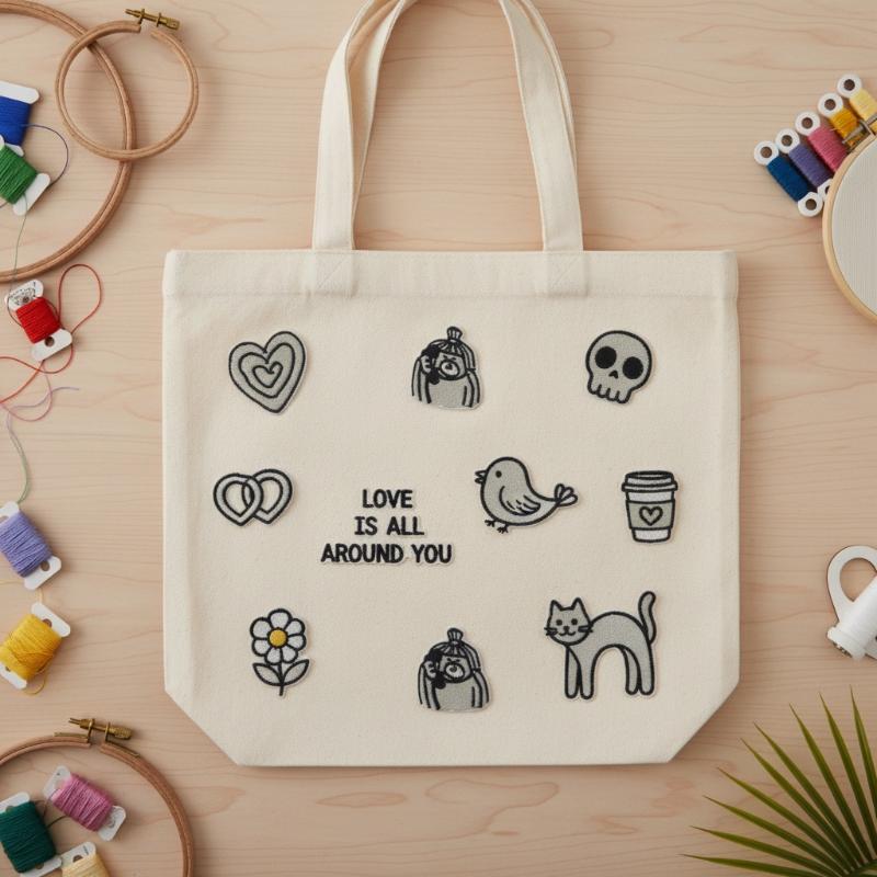 1Set Patch Bordir Hati Kucing  - Phone Accessories Usa ulasan dan harga