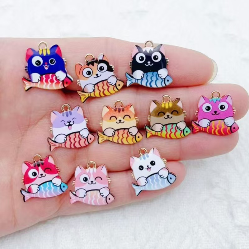 10 buah liontin hewan kartun l - Phone Accessories Usa ulasan dan harga