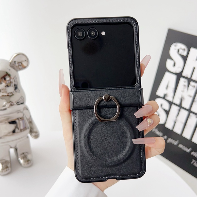 Casing Ponsel Kulit dengan Rin - Phone Accessories Popsocket ulasan dan harga
