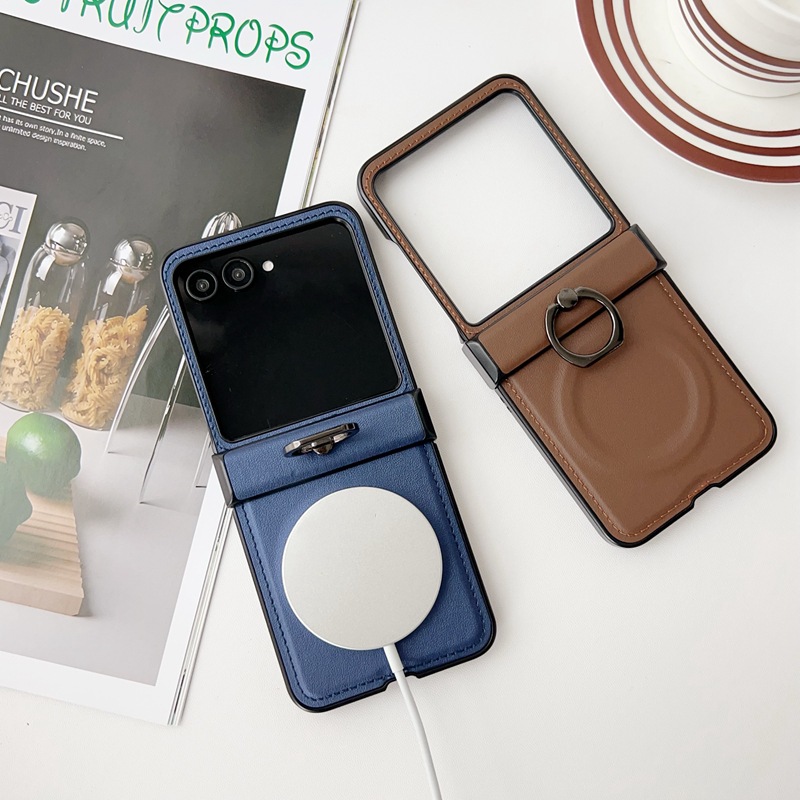 Casing Ponsel Kulit dengan Rin - Phone Accessories Popsocket ulasan dan harga