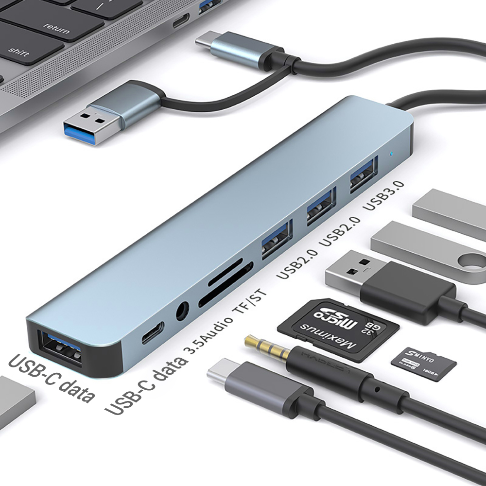 Stasiun Docking USB 9-in-1 Dua - Phone Accessories You Need ulasan dan harga