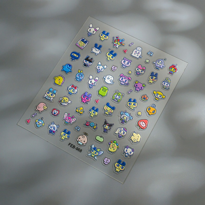 Stiker kuku 3D relief elektron - Phone Accessories Doll ulasan dan harga